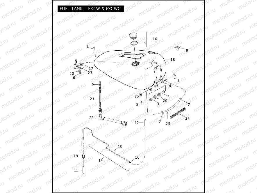 FUEL TANK - FXCW & FXCWC