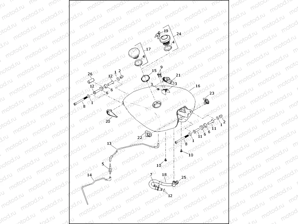 FUEL TANK - FXFB, FXFBS