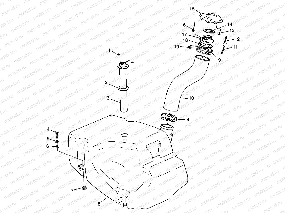 FUEL TANK HURRICANE B964466 and Intl. HURRICANE I964466 (4935733573A009) | FUEL TANK HURRICANE B964466 and Intl. HURRICANE I964466 (4935733573A009)