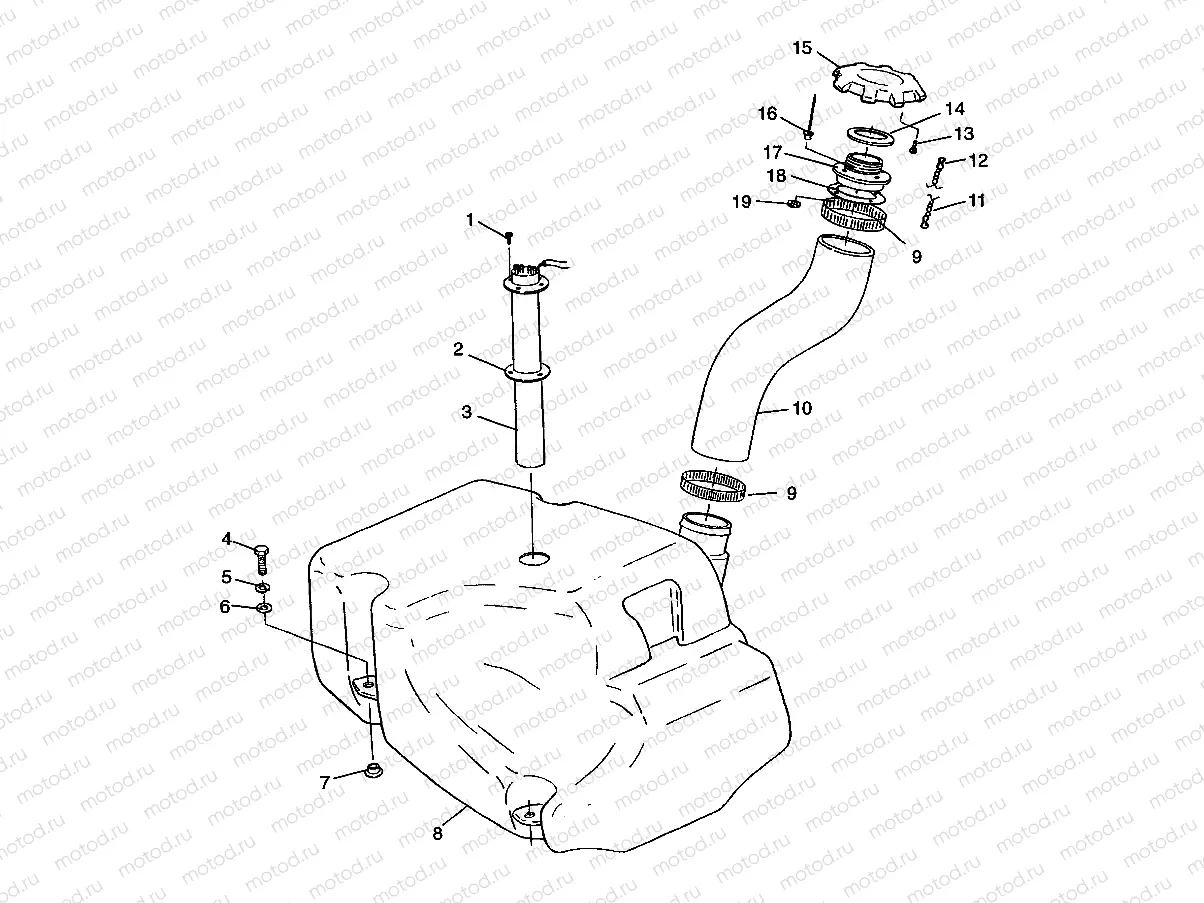 FUEL TANK HURRICANE B974473 and Intl. HURRICANE I974473 (4941044104A010) | FUEL TANK HURRICANE B974473 and Intl. HURRICANE I974473 (4941044104A010)