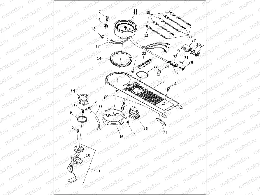 FUEL TANK INSTRUMENTS - FLHR