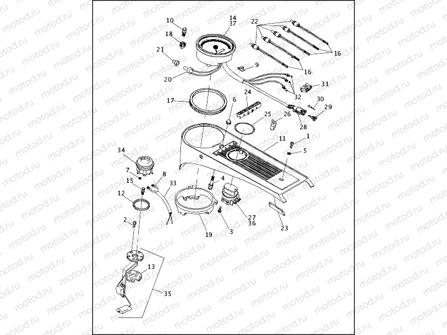 FUEL TANK INSTRUMENTS - FLHR