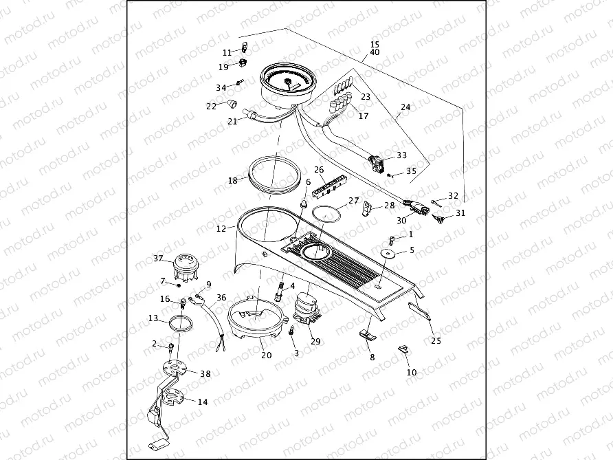FUEL TANK INSTRUMENTS - FLHR