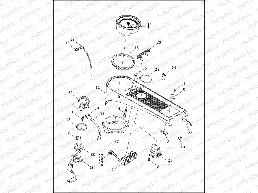 FUEL TANK INSTRUMENTS - FLHR