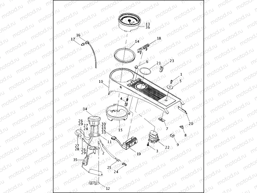 FUEL TANK INSTRUMENTS - FLHR