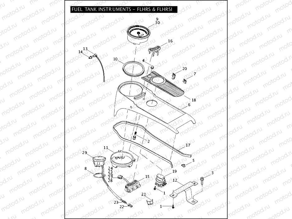 FUEL TANK INSTRUMENTS - FLHRS & FLHRSI