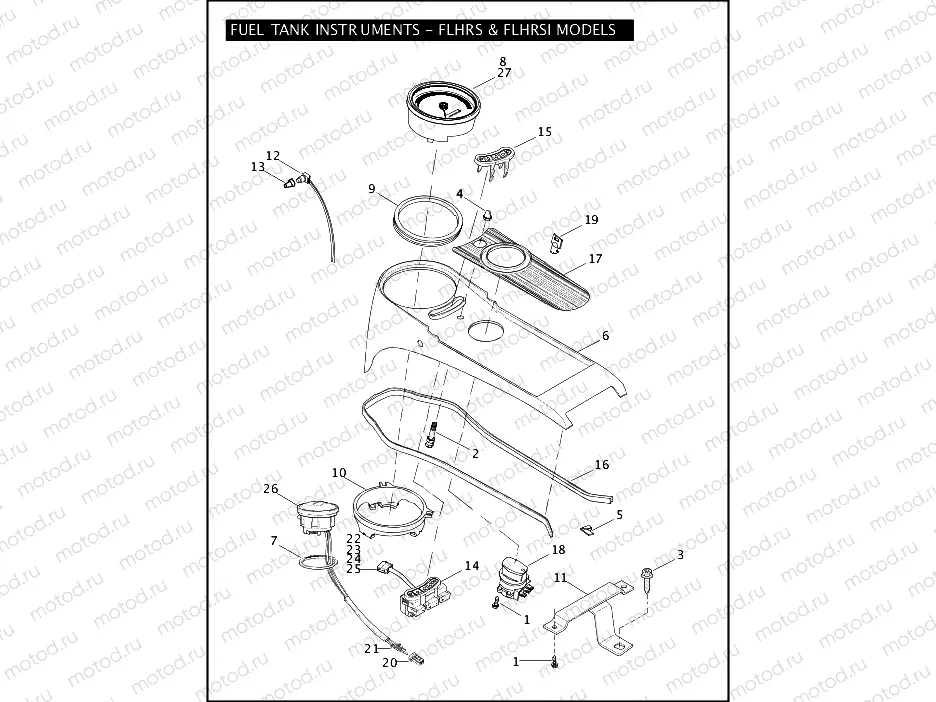 FUEL TANK INSTRUMENTS - FLHRS & FLHRSI MODELS