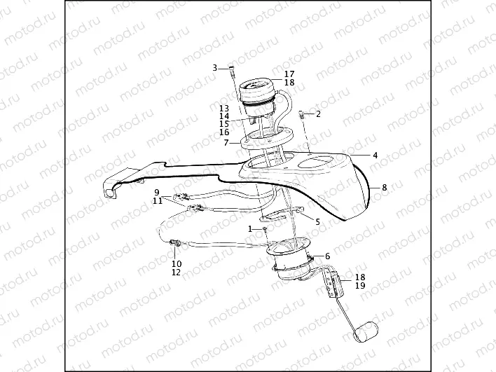 FUEL TANK INSTRUMENTS - FXD, FXDX & FXDXT