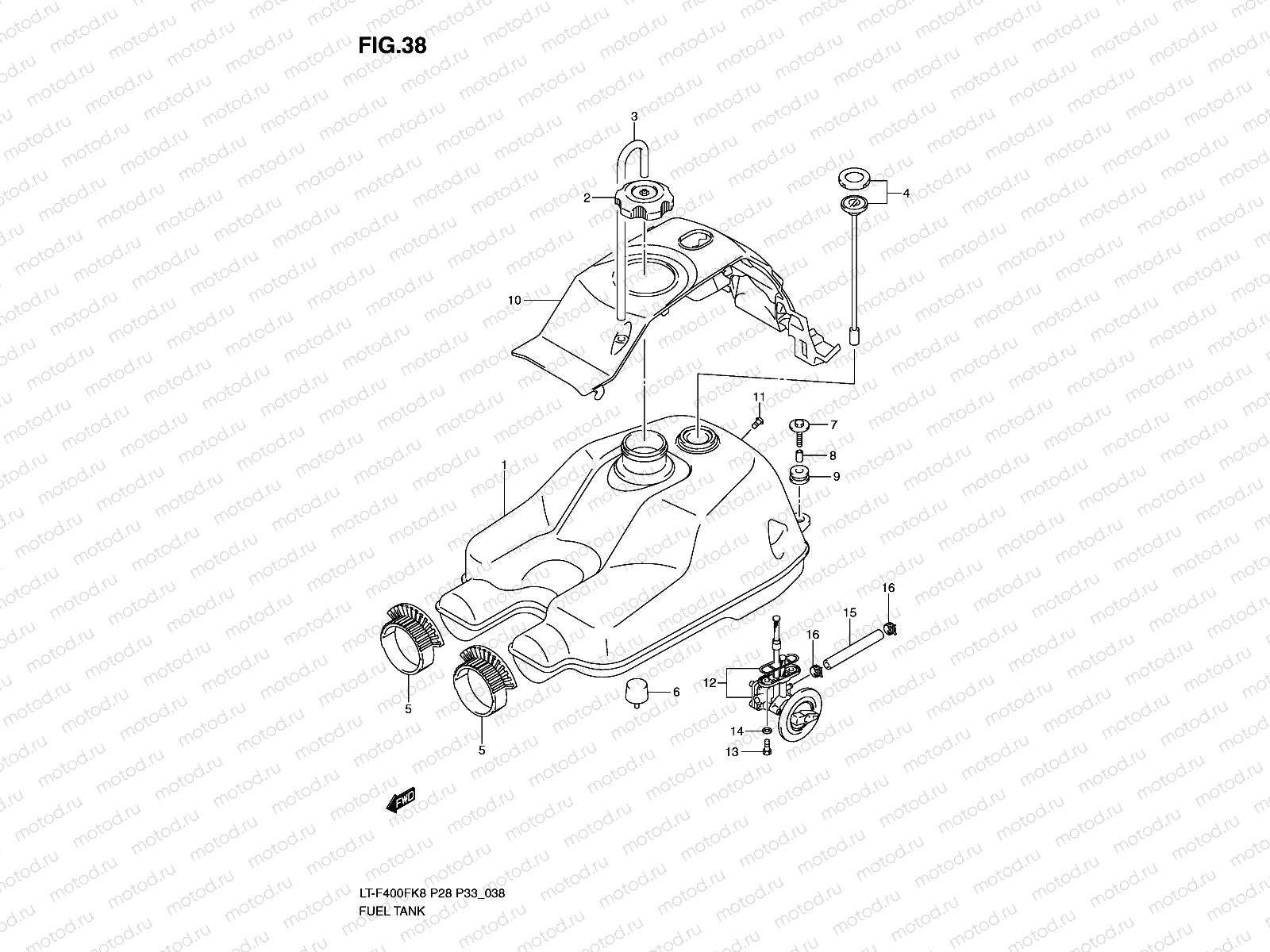 FUEL TANK (LT-F400FK8/FK9/FUL0)