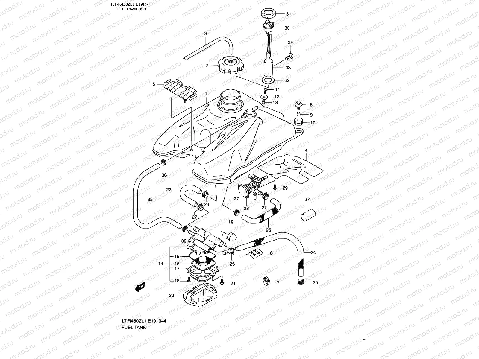 FUEL TANK (LT-R450ZL1 E19)