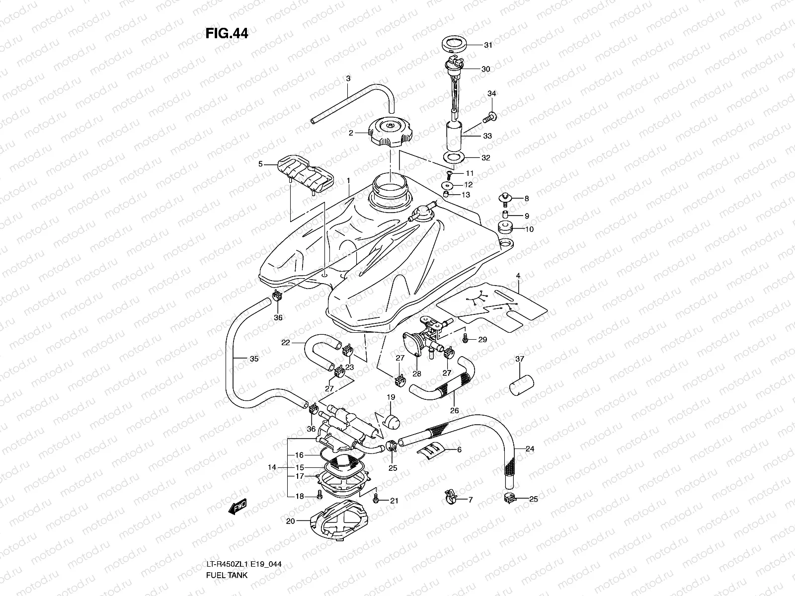 FUEL TANK (LT-R450ZL1 E19)