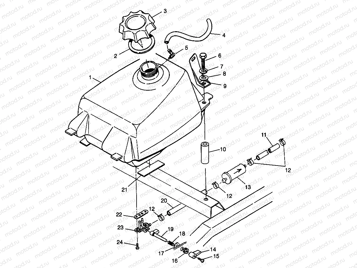 FUEL TANK Magnum 4X4 W968144 and Swedish Magnum 4X4 S968144 (4936053605A011) | FUEL TANK Magnum 4X4 W968144 and Swedish Magnum 4X4 S968144 (4936053605A011)