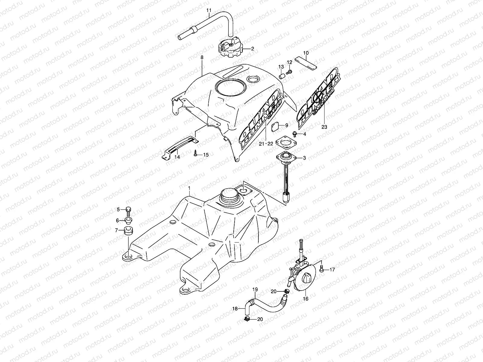 FUEL TANK (MODEL K1/K2)