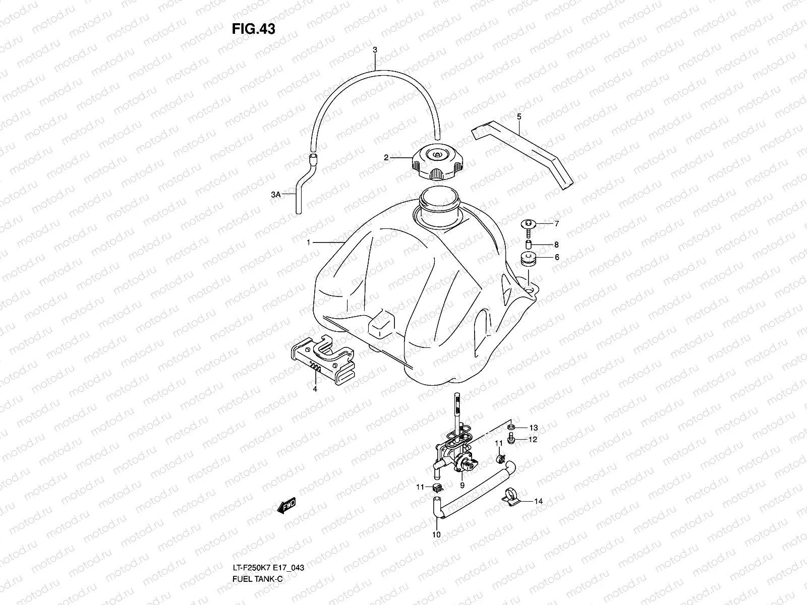 FUEL TANK (MODEL K7/K8)