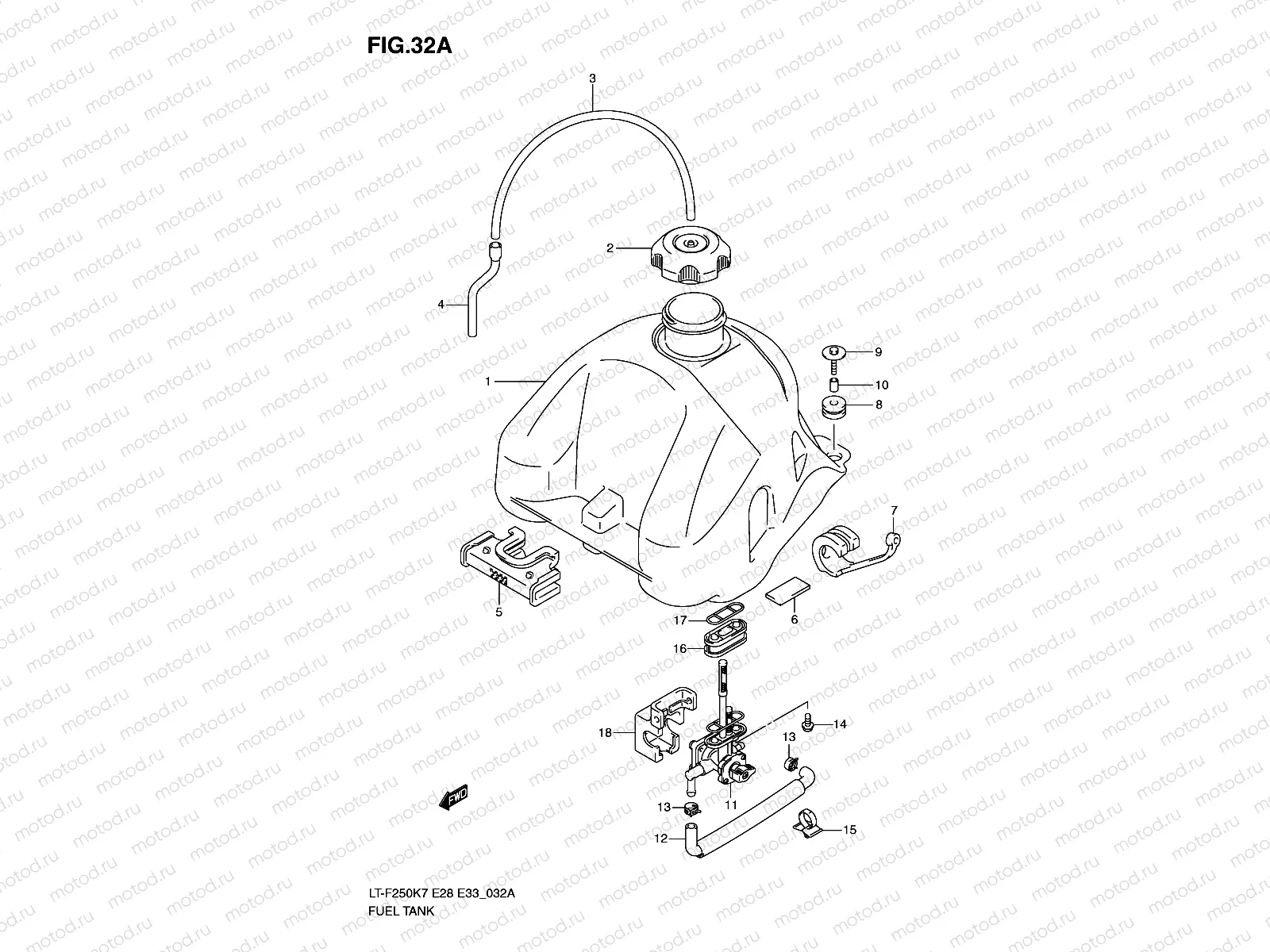 FUEL TANK (MODEL K9/L0)