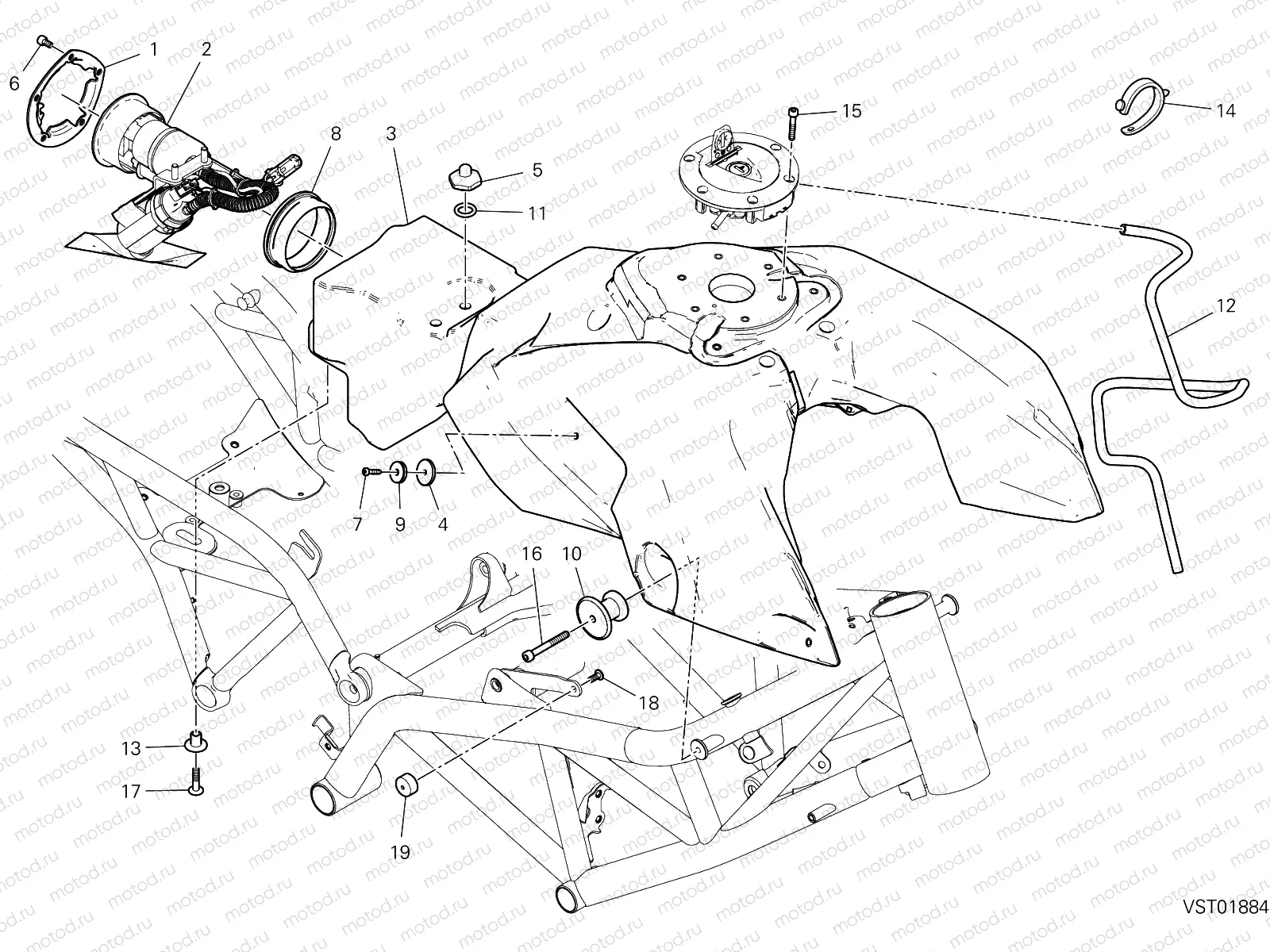 FUEL TANK [MOD:HYM950SP]
