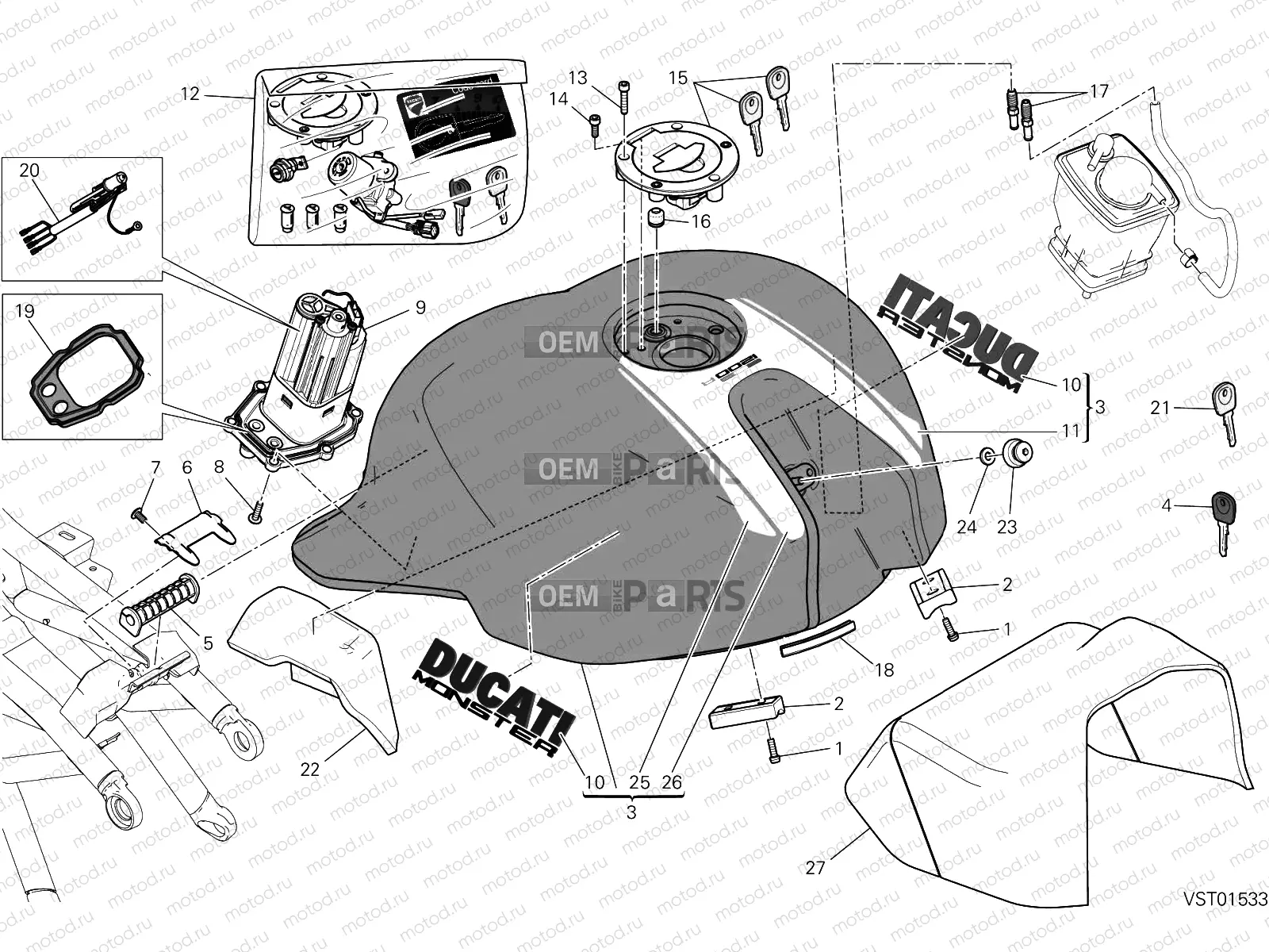 FUEL TANK [MOD:M 1200R]