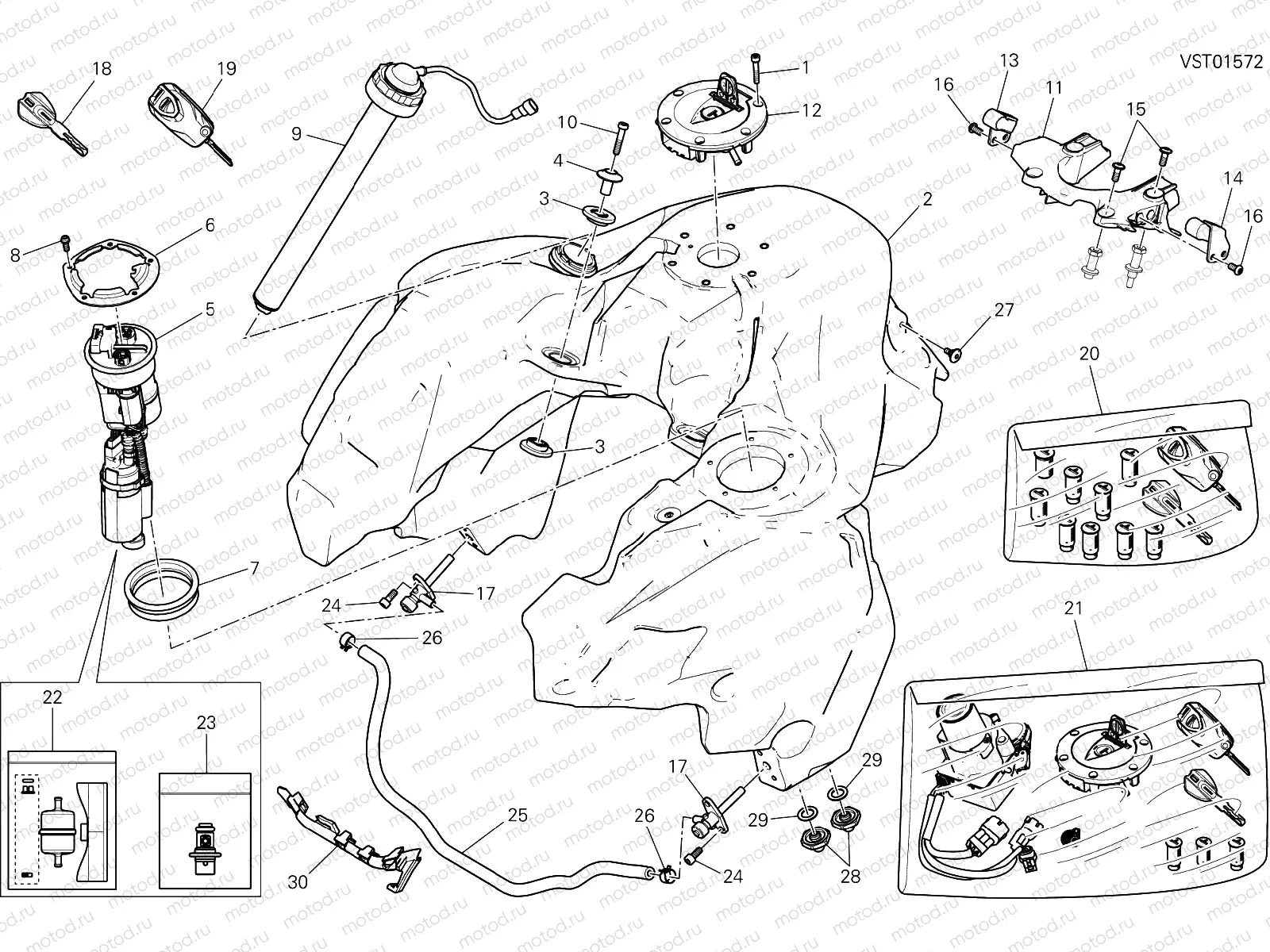 FUEL TANK [MOD:MS1200E]