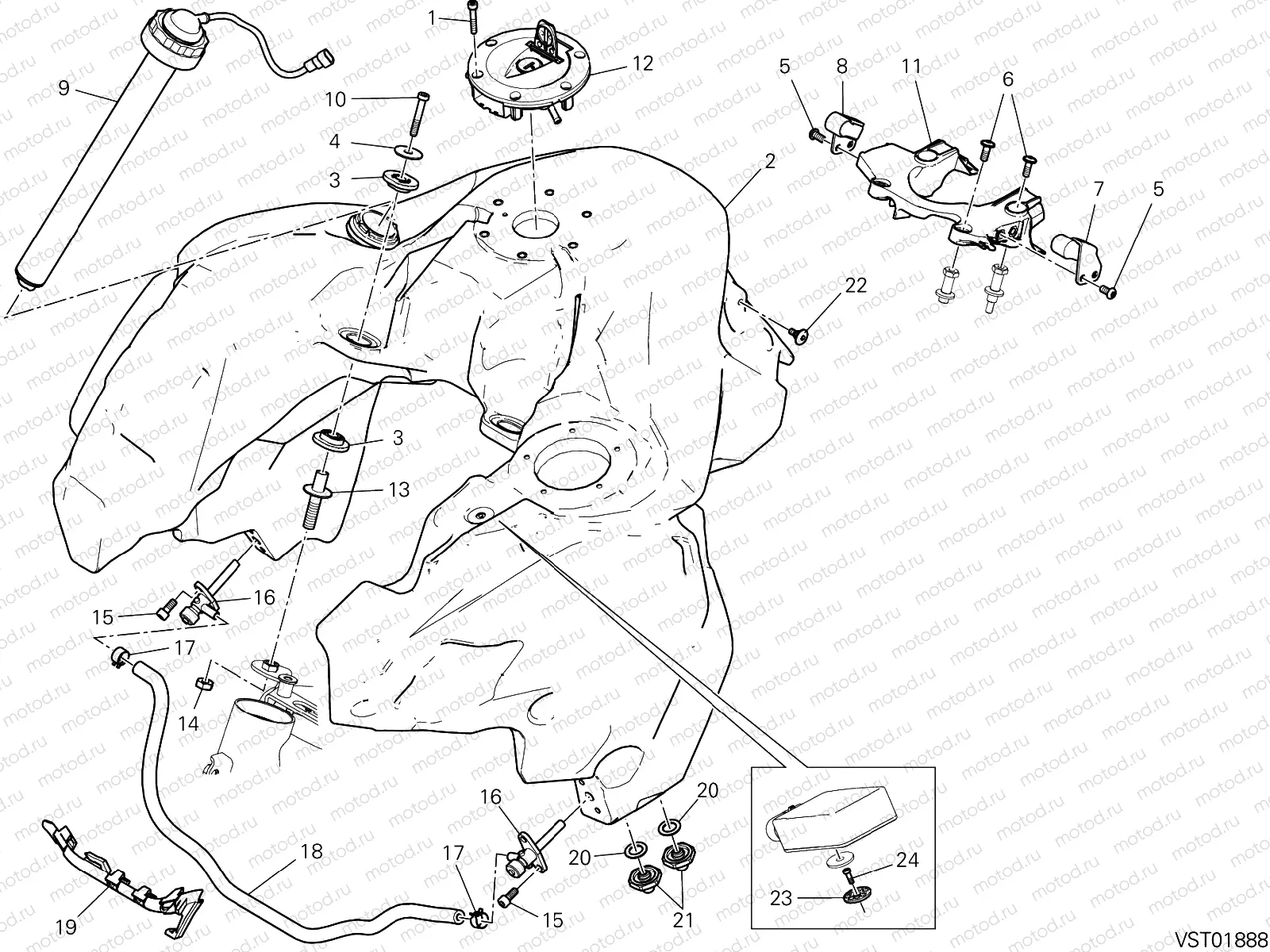 FUEL TANK [MOD:MS1260E]