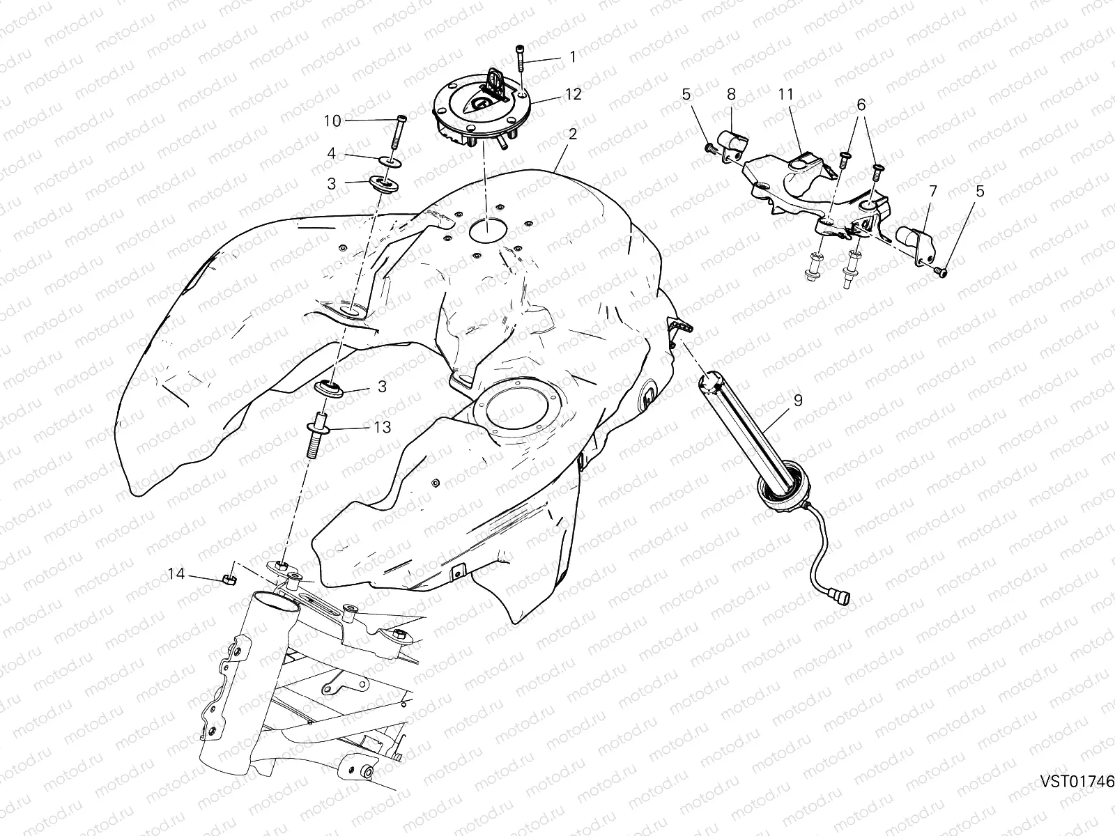 FUEL TANK [MOD:MS1260;PLT:DB10]