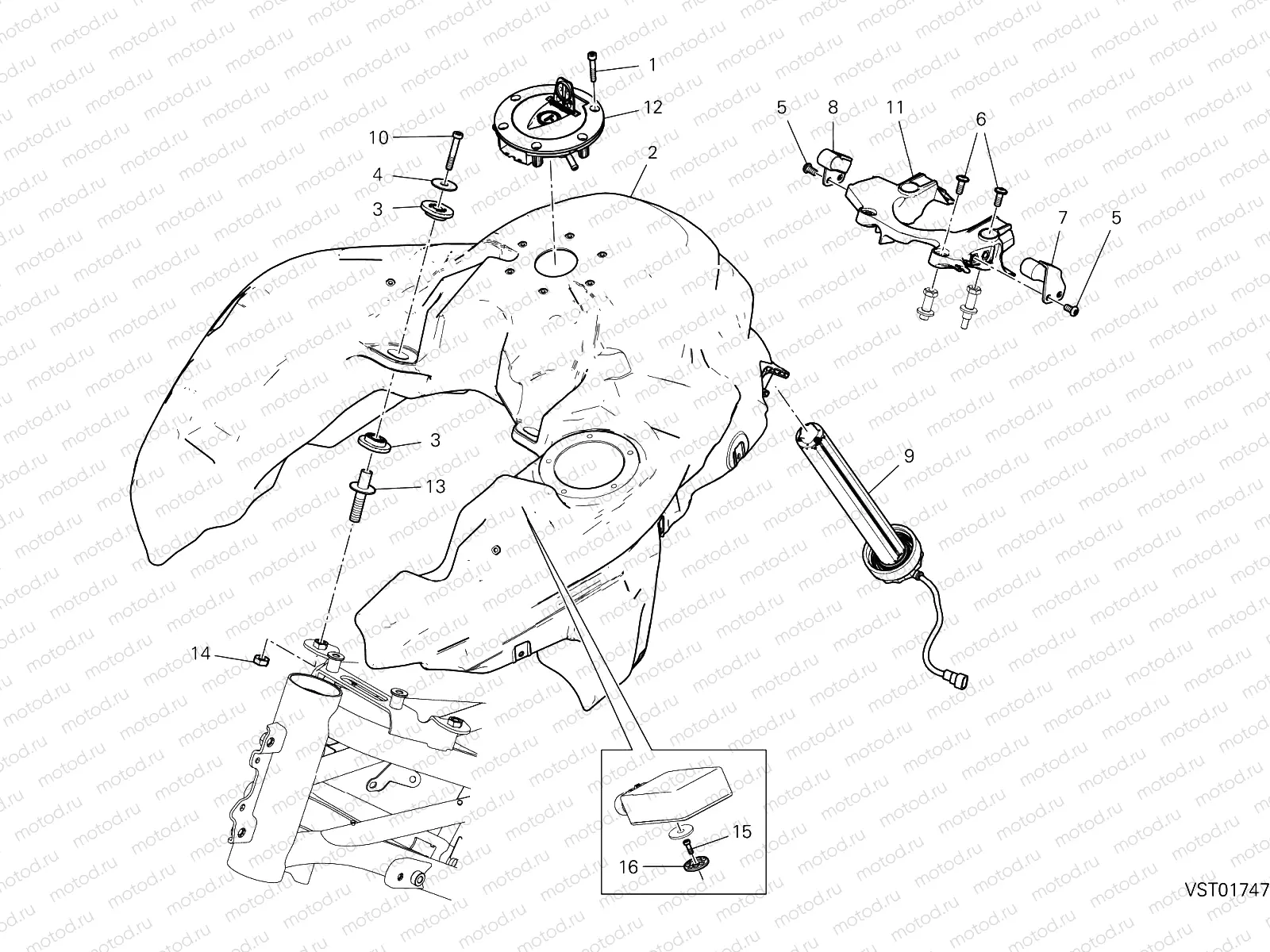 FUEL TANK [MOD:MS1260S]