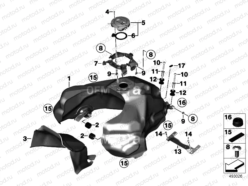 FUEL TANK / MOUNTING FITTINGS