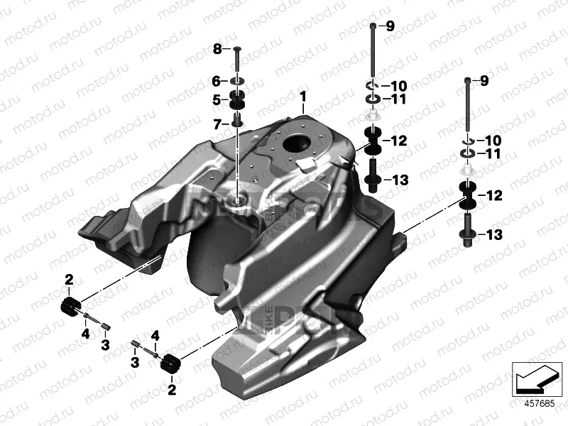 FUEL TANK / MOUNTING FITTINGS