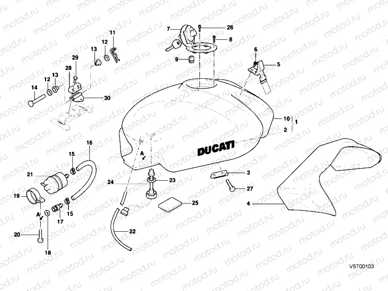 FUEL TANK MY01 » TANK/SEAT