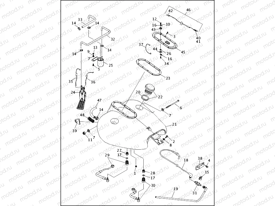 FUEL TANK & PUMP - FLHRI