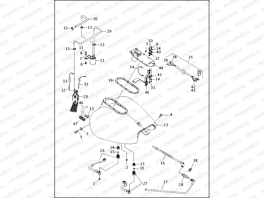 FUEL TANK & PUMP, FUEL INJECTED - FLHTCUI, FLHTCI & FLTRI (2 OF 2)