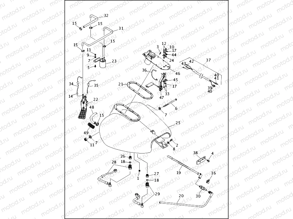 FUEL TANK & PUMP - FUEL INJECTED - FLT (1 OF 2)