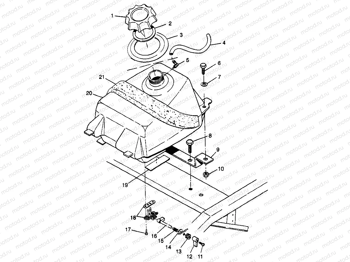 FUEL TANK Scrambler 400L W97BC38C (4939893989A012) | FUEL TANK Scrambler 400L W97BC38C (4939893989A012)