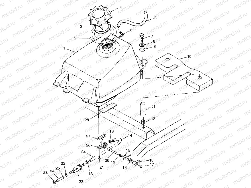 FUEL TANK  Scrambler 500 W97BC50A (4943074307A013) | FUEL TANK  Scrambler 500 W97BC50A (4943074307A013)