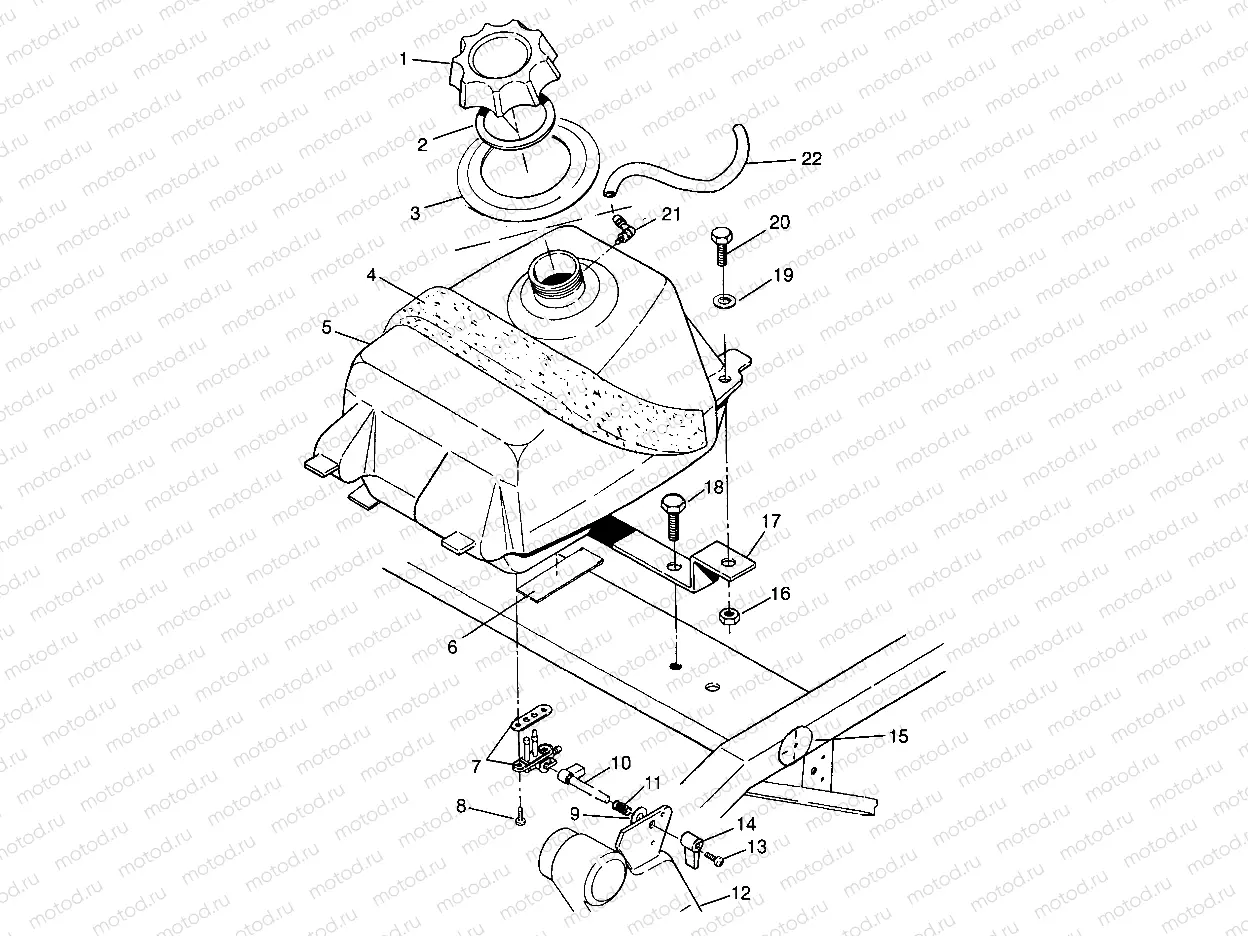 FUEL TANK Scrambler W967840 (4935823582A012) | FUEL TANK Scrambler W967840 (4935823582A012)