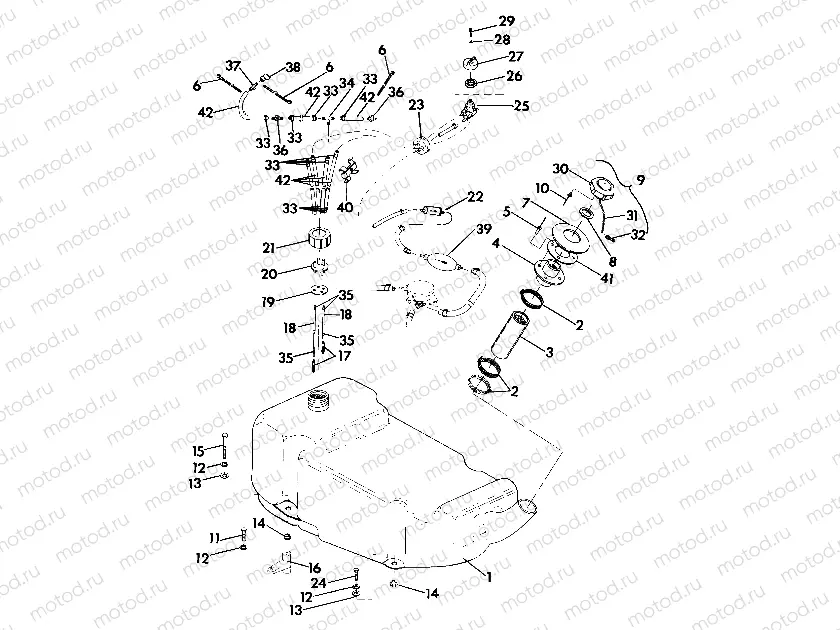 FUEL TANK SL 650/B924058 (4922922292005A) | FUEL TANK SL 650/B924058 (4922922292005A)
