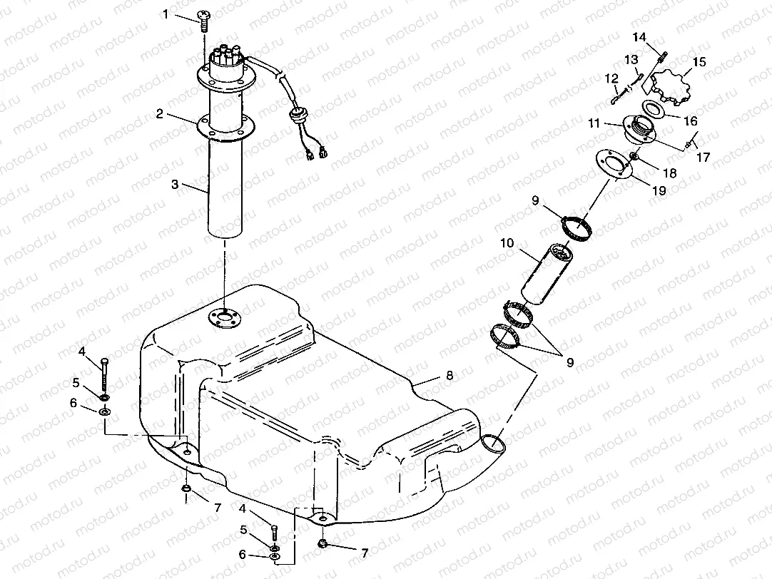 FUEL TANK SL 700 B964066 and  Intl. SL 700 I964066 (4935633563A009) | FUEL TANK SL 700 B964066 and  Intl. SL 700 I964066 (4935633563A009)