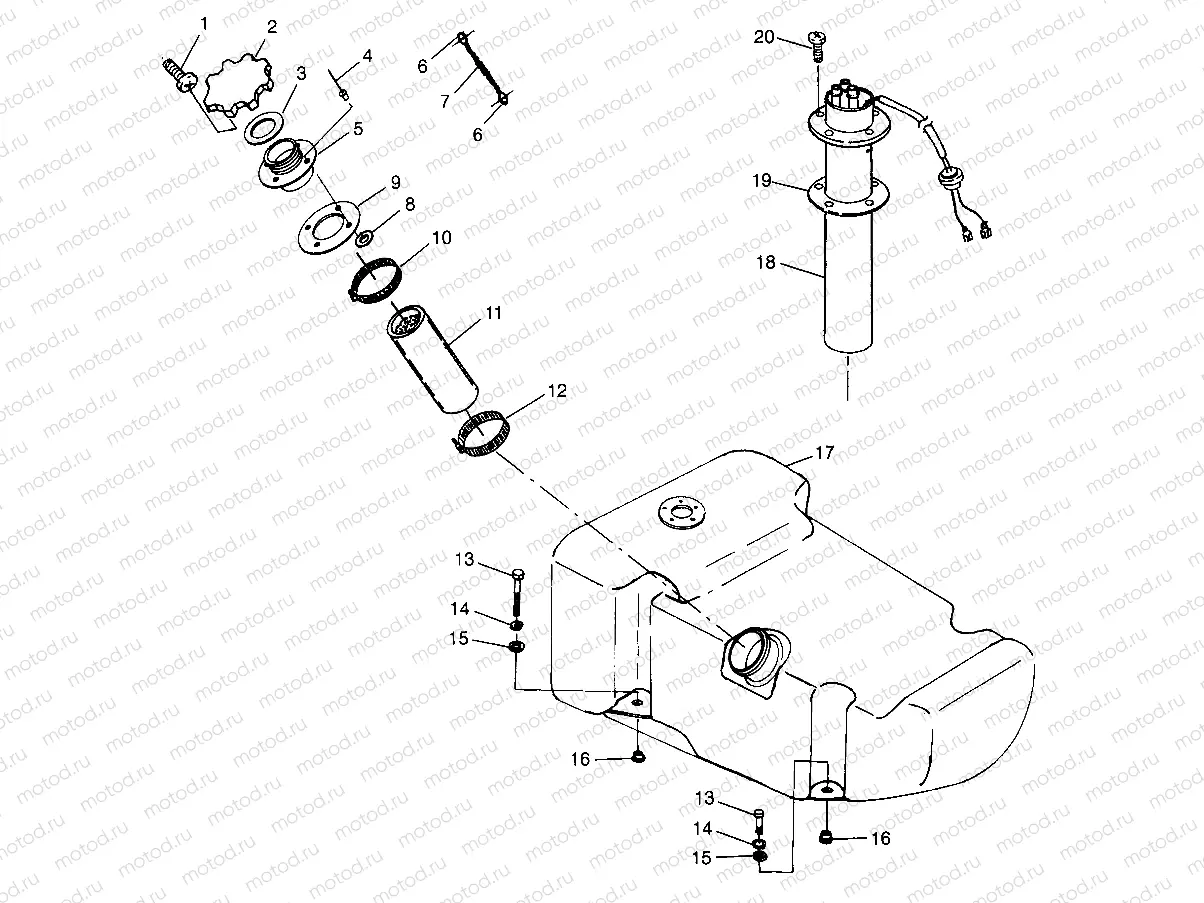 FUEL TANK SL 780 B974088 and Intl. SL 780 I974088 (4940924092A009) | FUEL TANK SL 780 B974088 and Intl. SL 780 I974088 (4940924092A009)