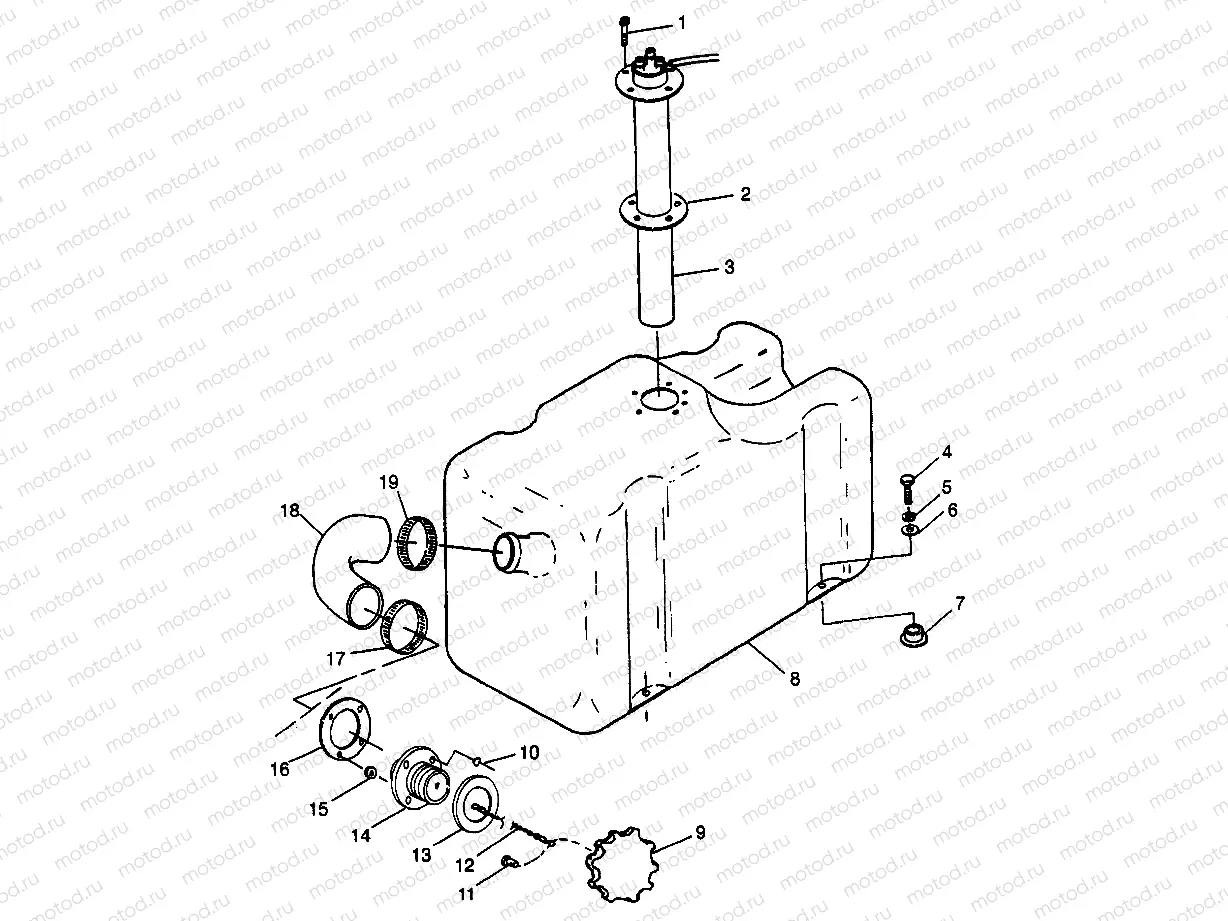FUEL TANK SLT 700 B974572 (4941124112A009) | FUEL TANK SLT 700 B974572 (4941124112A009)