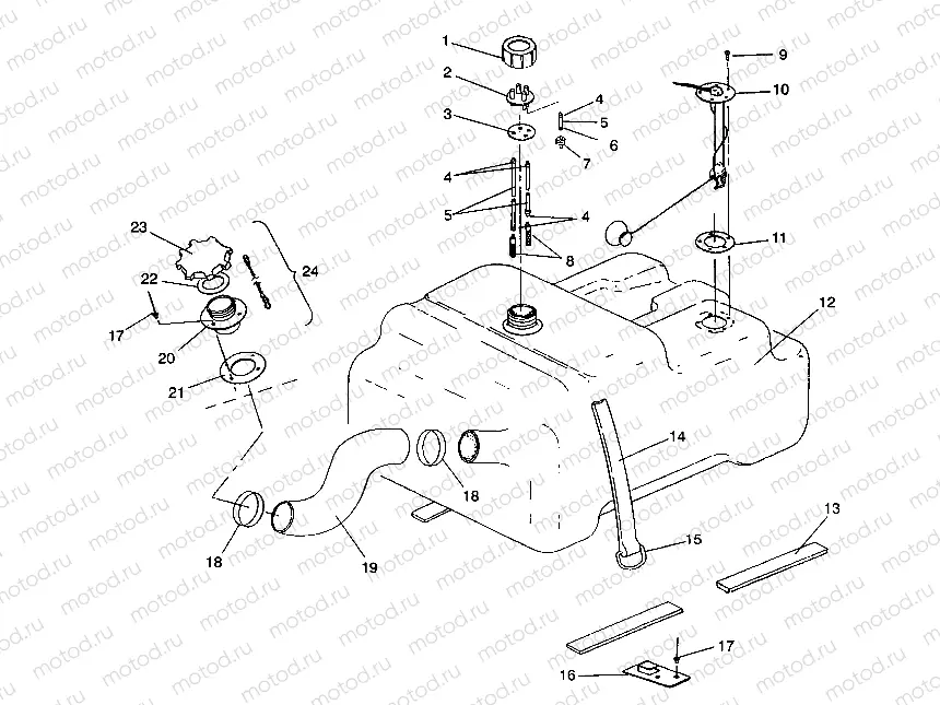 FUEL TANK SLT 750 B944170 (4925942594005A) | FUEL TANK SLT 750 B944170 (4925942594005A)