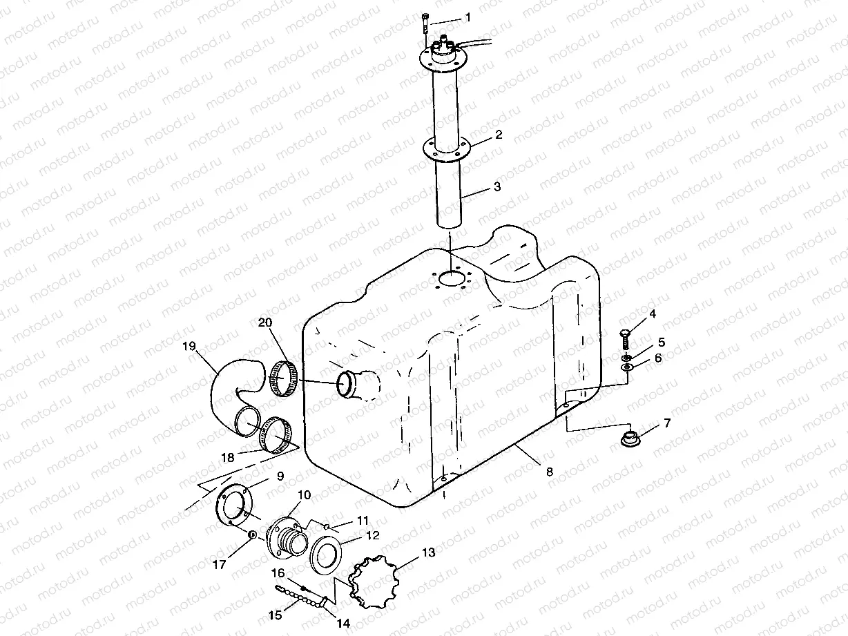 FUEL TANK SLT 780 B964588 and  Intl. SLT 780 I964588 (4935683568A009) | FUEL TANK SLT 780 B964588 and  Intl. SLT 780 I964588 (4935683568A009)
