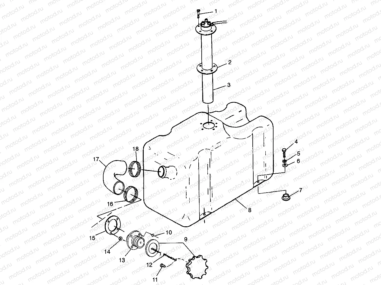 FUEL TANK SLT 780 B974588 (4941174117A009) | FUEL TANK SLT 780 B974588 (4941174117A009)