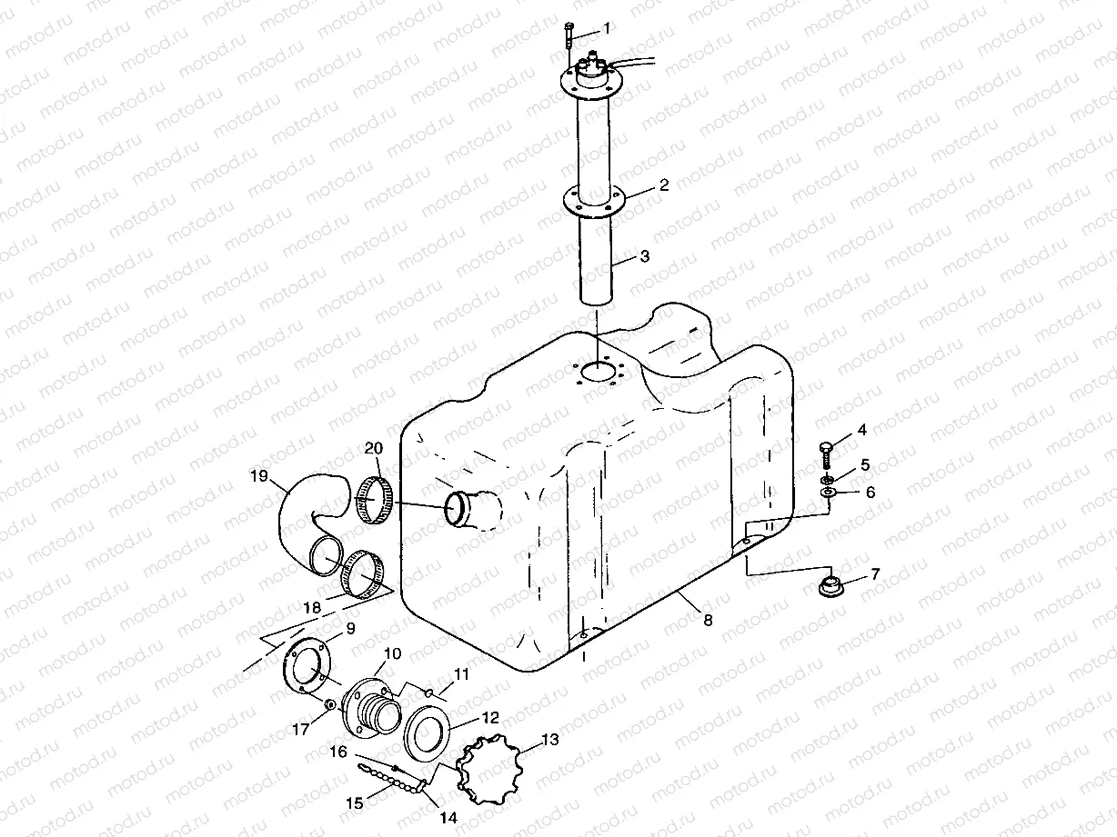FUEL TANK SLTX B964590 and Intl. SLTX I964590 (4935783578A009) | FUEL TANK SLTX B964590 and Intl. SLTX I964590 (4935783578A009)