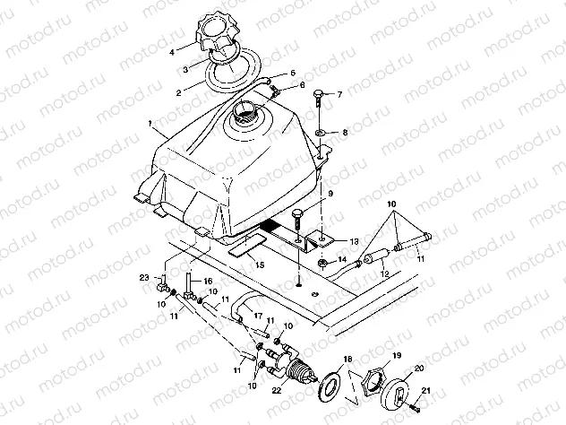 FUEL TANK Sport 400L W98BA38C (4947234723A013) | FUEL TANK Sport 400L W98BA38C (4947234723A013)