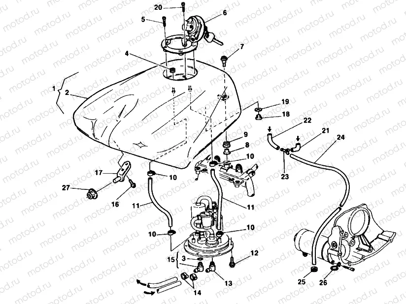 FUEL TANK » TANK/SEAT
