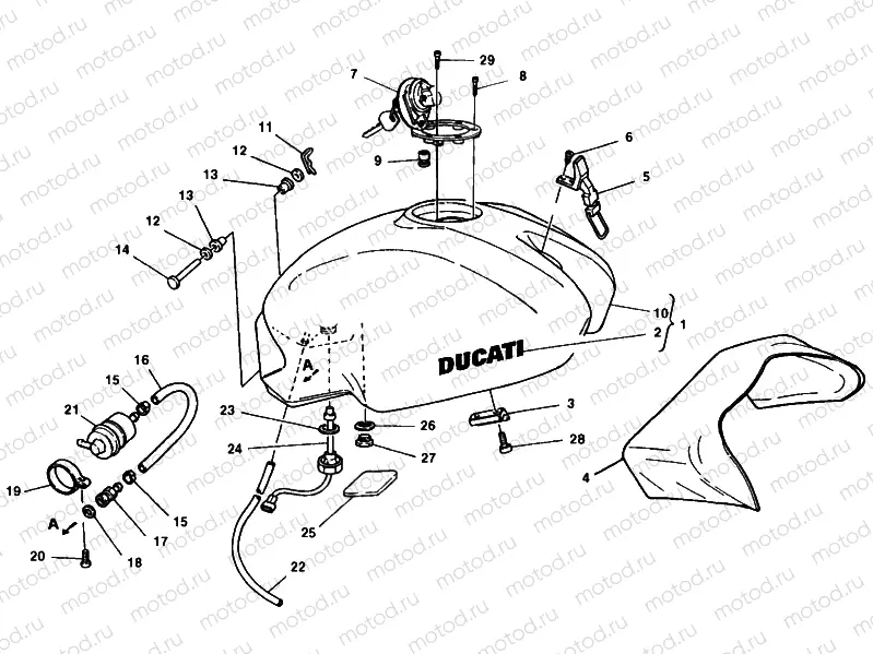 FUEL TANK » TANK/SEAT