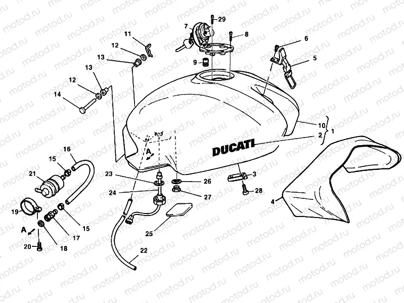 FUEL TANK » TANK/SEAT