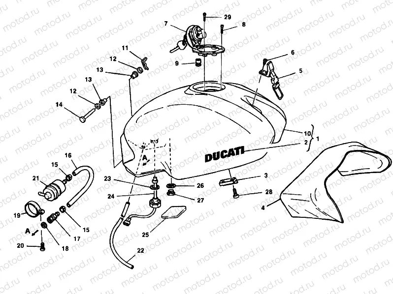 FUEL TANK » TANK/SEAT