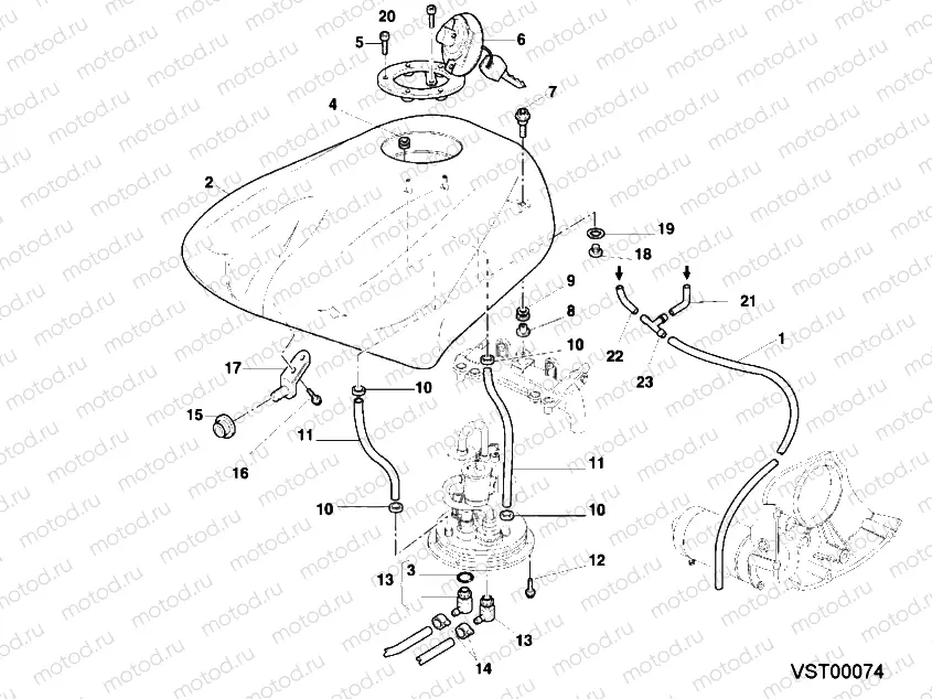 FUEL TANK » TANK/SEAT