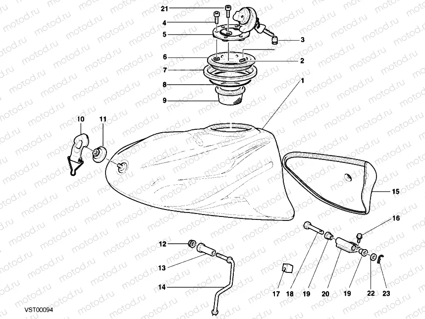 FUEL TANK » TANK/SEAT