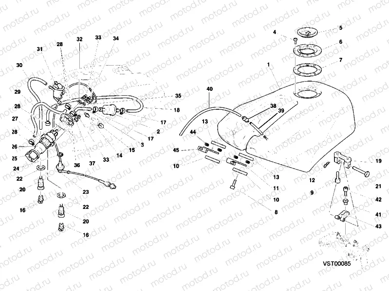 FUEL TANK » TANK/SEAT